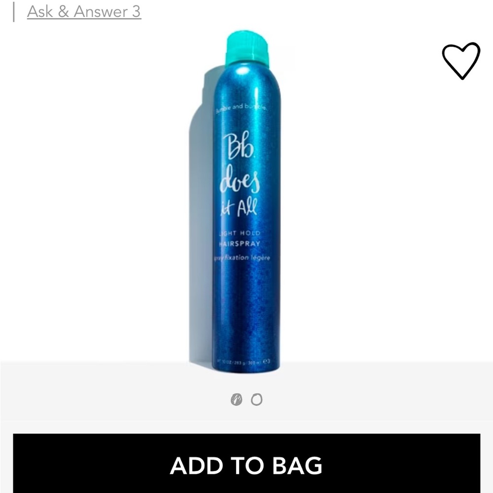 Does It All brushable hairspray